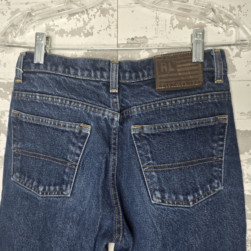 Polo Ralph Lauren Jeans Womens 2 Dark Wash Bootcut Mid Rise 100% Cotton Denim - Picture 4 of 11